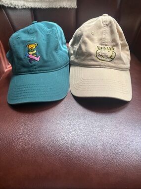 Women’s hats bundle Grateful Dead and Nirvana